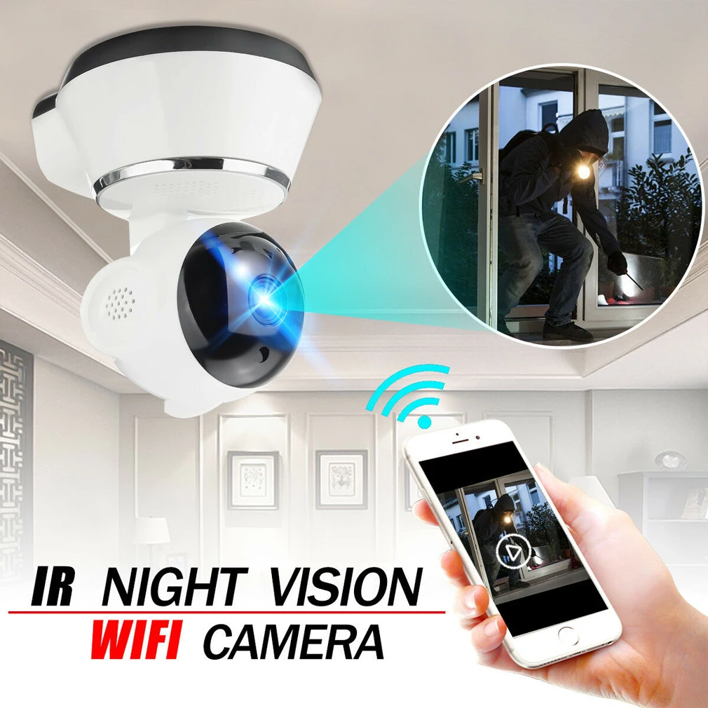 V380 1080/720P HD Беспроводная умная видеокамера с wi-fi домашняя ИК Веб-камера ночного видения HD Беспроводная IP камера