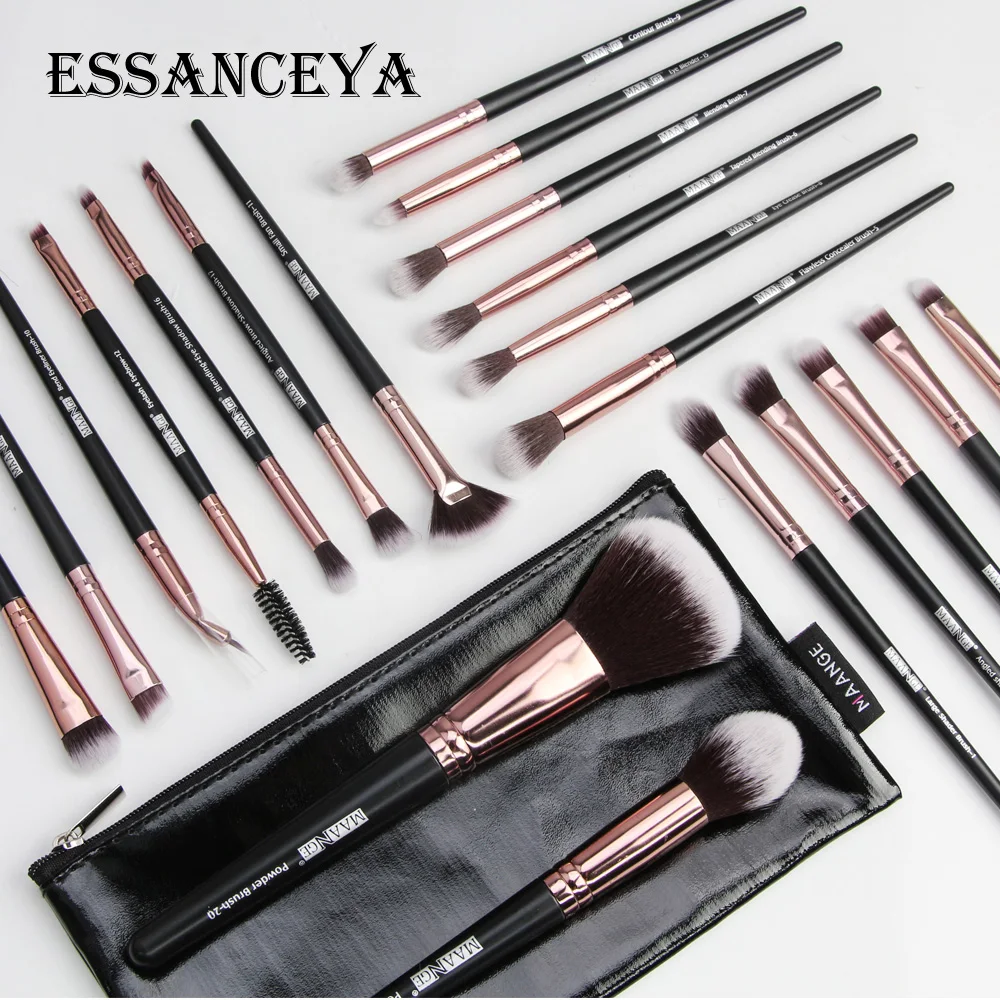 ESSANCEYA Новая мода профессиональный макияж кисти для макияжа кисточки 15/18/20 шт глаз для пудры, основы, кисти для макияжа, для румян Набор для Красота