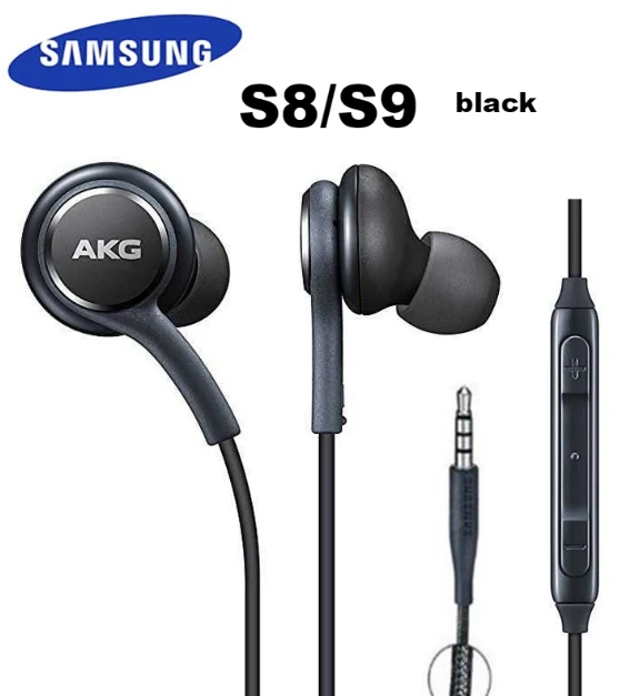 S8 black no box Samsung AKG Наушники EO-IG955 3,5 мм наушники-вкладыши с микрофоном Проводная гарнитура для samsung Galaxy s10 S9 S8 S7 S6 S5 huawei xiaomi смартфон - Цвет: S8 black no box