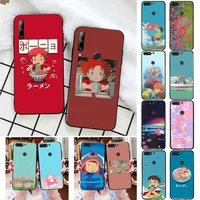 fhnblj ponyo on the cliff phone case for huawei honor 7a 7c 8 8x 9 10 20lite fundas coque for honor 10i 20i capa