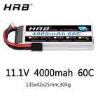 Аккумулятор HRB 3S Lipo 11,1 В, батарея 4000 мАч XT60 XT90 T Deans EC5 XT90-S 60C для Trex 500 вертолета, самолета, FPV дрона, автомобиля, лодки, Ру запчасти