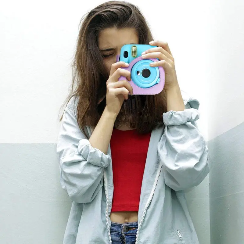 Новинка для ЖК-дисплея с подсветкой Fujifilm Instax Mini 11 PU Камера чехол сумка крышка