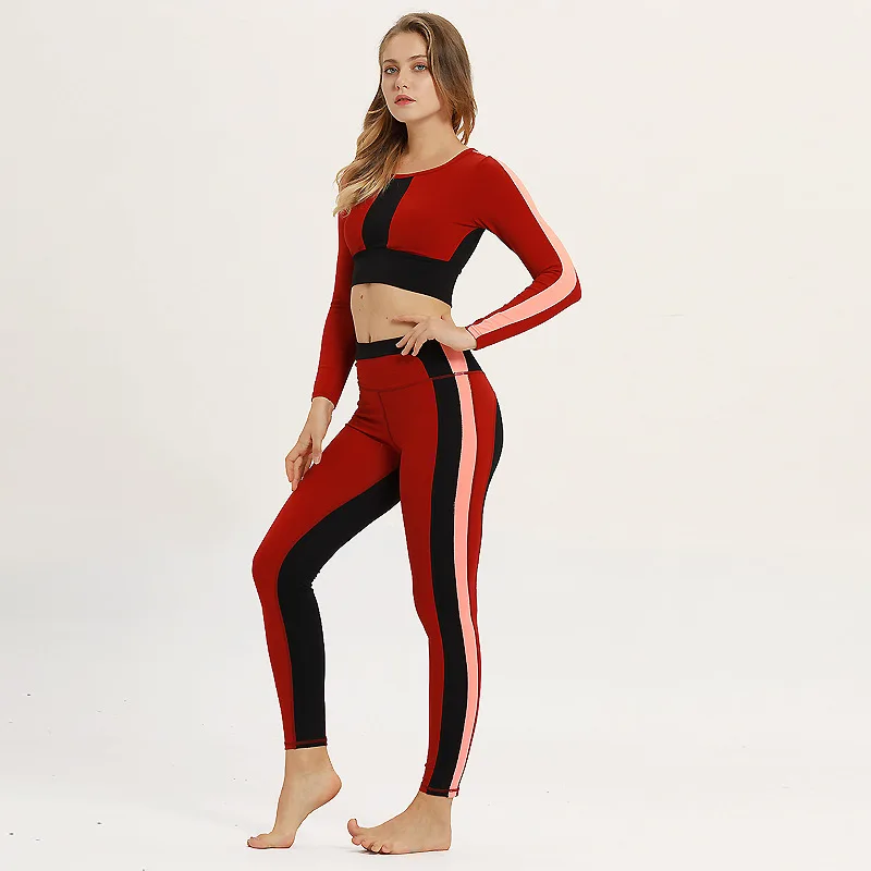 Осенне-зимние спортивные костюмы женская корректирующая одежда с длинным