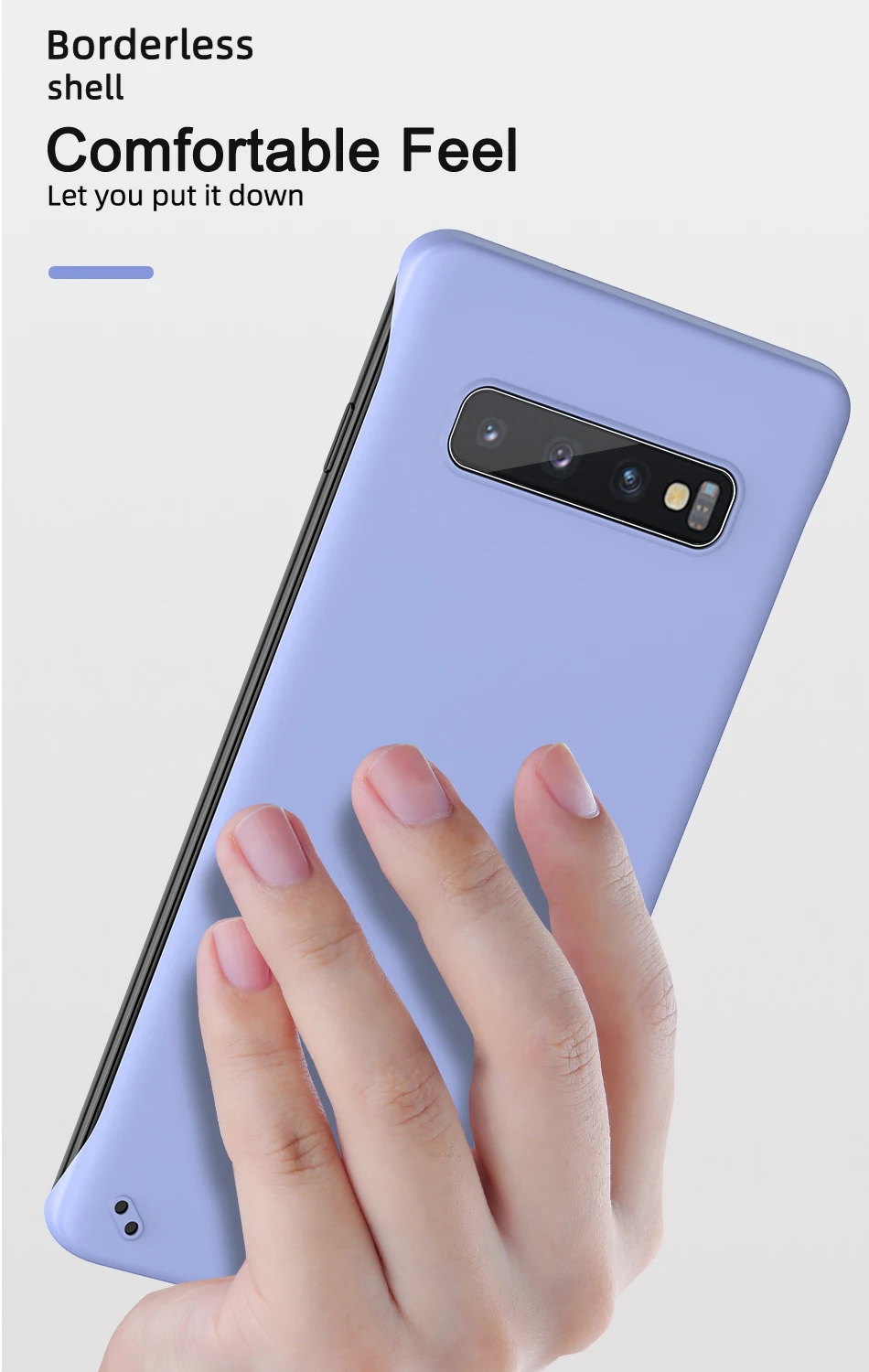 Тонкий Жесткий ПК Безрамное чехол для телефона для samsung Galaxy S9 S10 плюс S10e Примечание 10+ A10 A20 A30 A40 A50 A70 A7 A750 резиновый матовый чехол