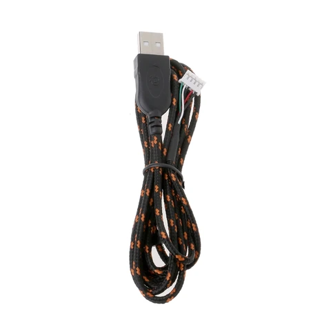 ПВХ, нейлоновый USB-кабель для мыши, сменный провод, оранжевый, белый для Steelseries, KANA специальная мышь, лучшая замена