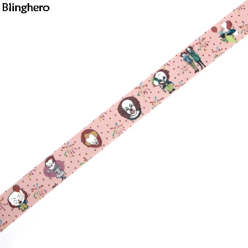 Blinghero Ghost 15 мм X 5 м Васи клейкие ленты ужас маскировки мультфильм клоун печати