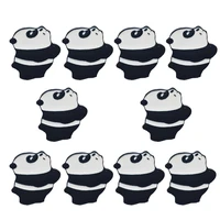 10pcs proud panda brooches for womens clothing enamel pins bag clothes lapel pin anime badge jewelry gift for friendsmen