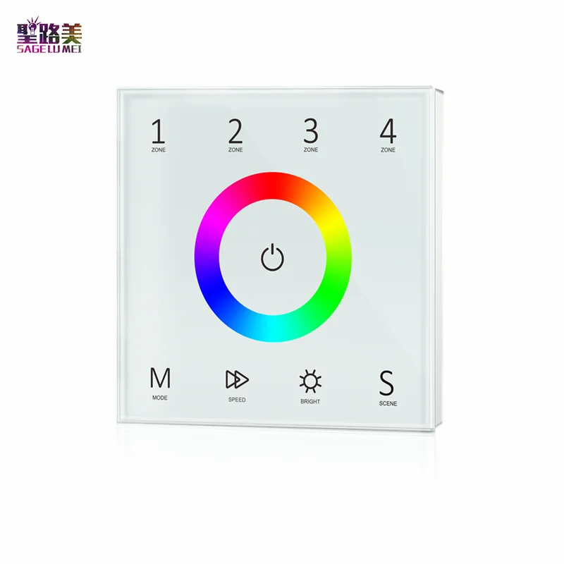 T11 T12 T13 T14 4-зонный Одноцветный двухцветный RGB RGBW настенный сенсорный контроллер DMX