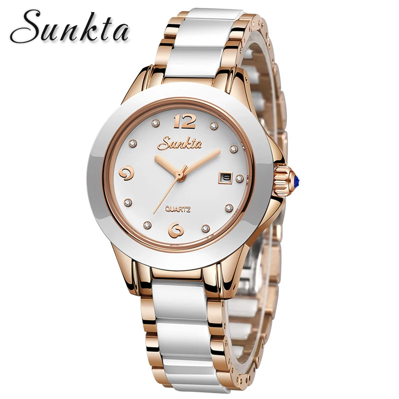 Женские часы модные водонепроницаемые 2019 Топ люксовый бренд кварцевые керамика