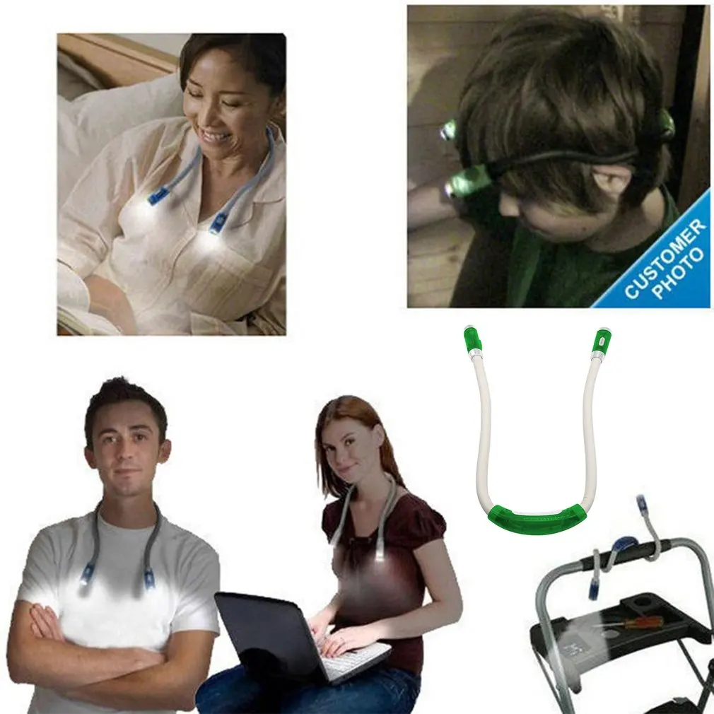 

Portable Flexible Handsfree LED Neck Book Light Reading Lamp Night Light Camping Led Neck Reading Light