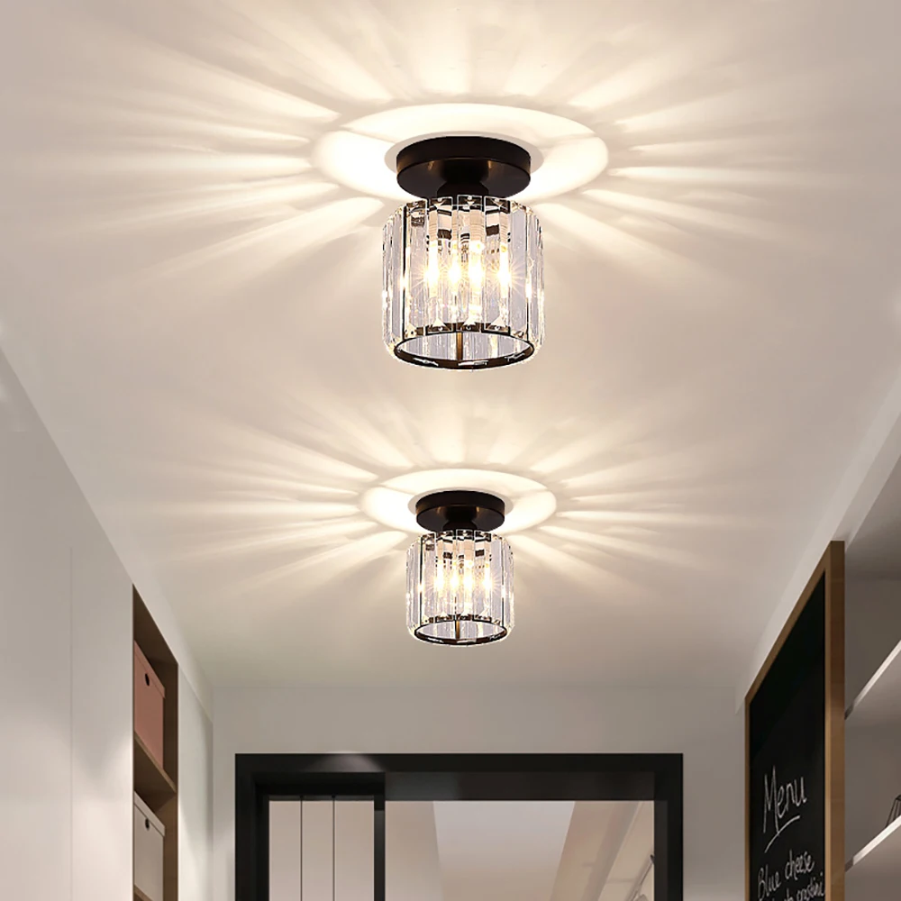 

Simple and modern aisle lamp corridor lamp crystal lamp ceiling lamp Nordic light luxury entrance hall lamp creative balcony lam