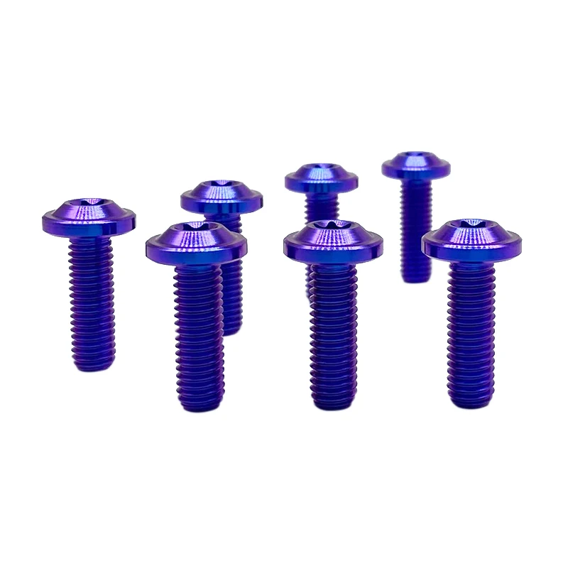 PYTITANS Titanium Custom Colorful Anodizing Full Thread M8*25 Hexagon Socket Hex Bolt for Motorbike | Обустройство дома