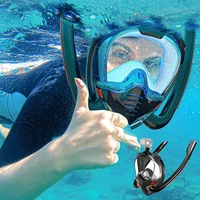 diving mask underwater scuba anti fog full face snorkeling respiratory masks double tube swimming goggles equipment adult youth