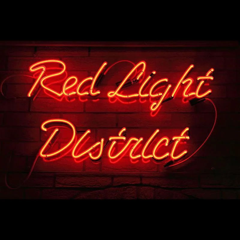 

Neon Sign Red Light District Neon Light Beer Neon Wall Sign Window Advertise Lamp Recreational Handmade Accessories Glass TUBE