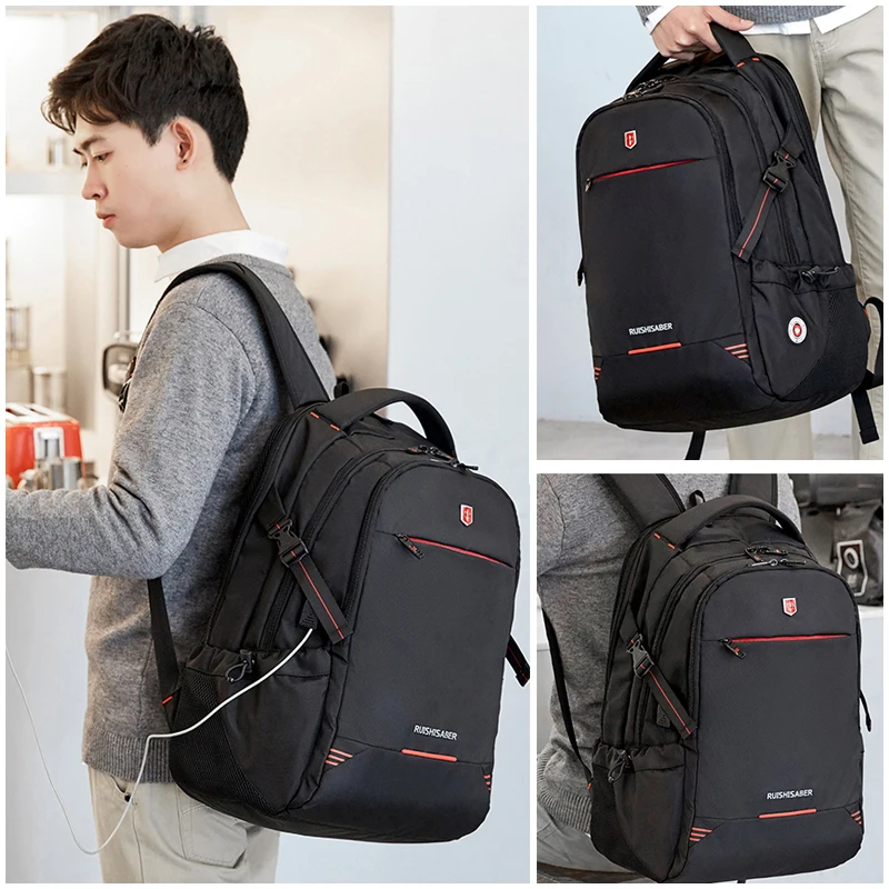 Мужской многофункциональный рюкзак с usb зарядкой Модный деловой Повседневный