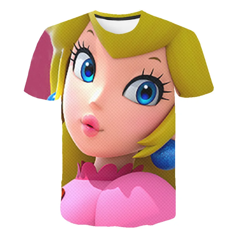 Модная летняя футболка для мальчиков детская с принтом девочек Повседневная