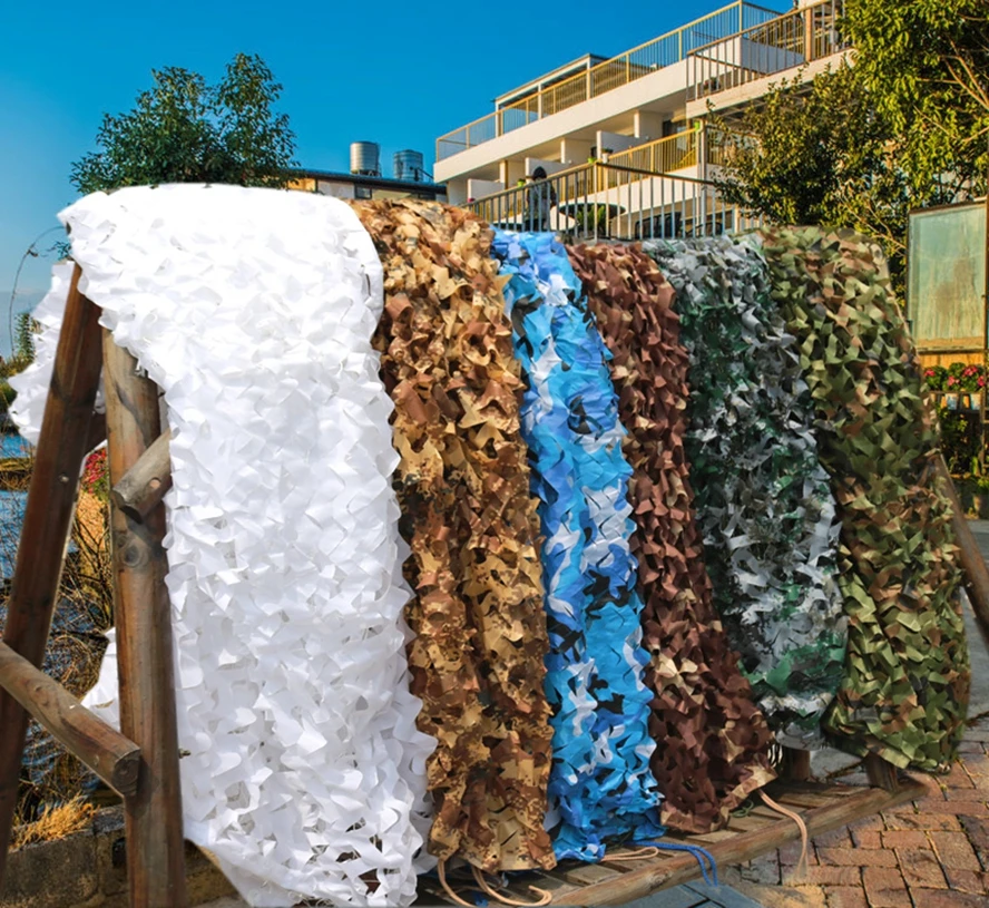 1.5X4M Camouflage Net Multiple Colors Available Oxford Cloth 2 Layer Sun Shade Camo Netting Outdoor Camping Hunting Decoration | Спорт и