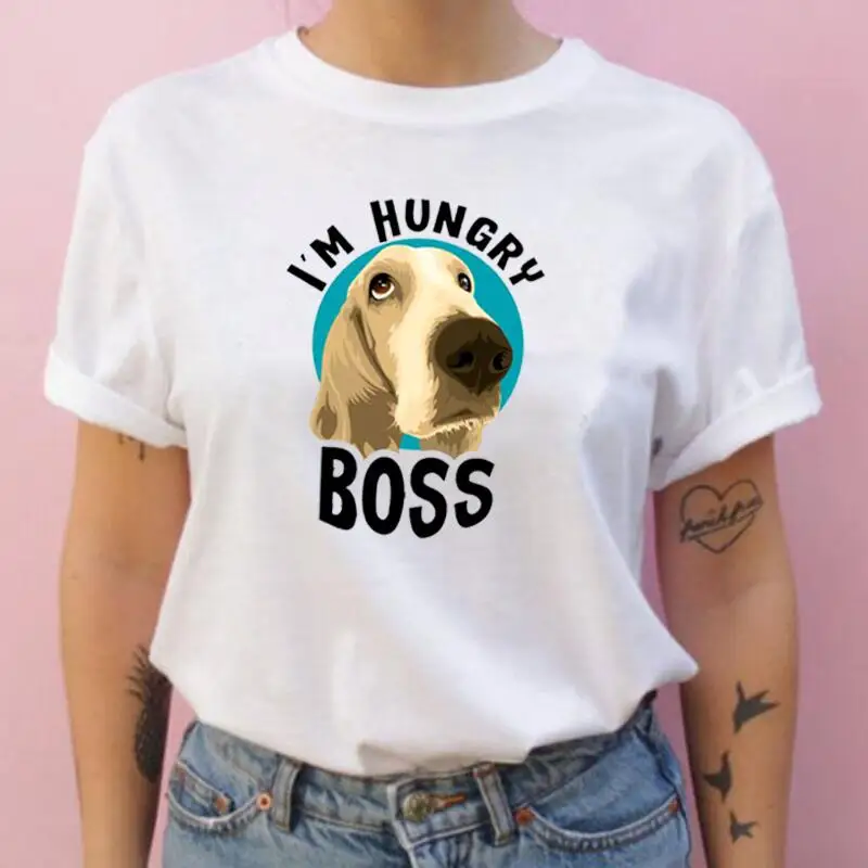 

Fashion Dog Print T Shirt Women Tops Summer Short Sleeve Harajuku Shirt Tee Shirt Femme Cotton Casual Tshirt Camiseta Mujer