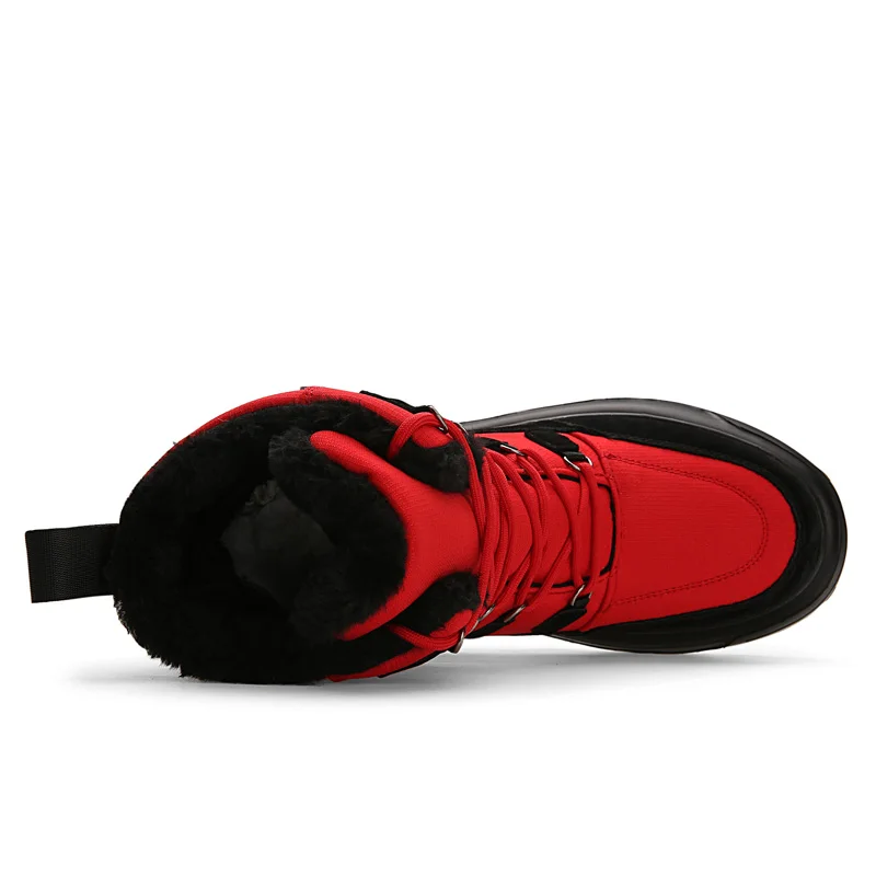 Мужские ботинки зимние высокого качества сохраняют тепло утолщенные плюшевые