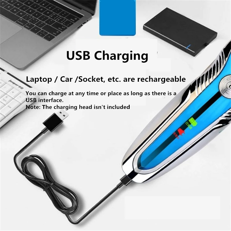 Электробритва Мужская аккумуляторная с зарядкой от USB и одним лезвием | Бытовая