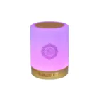 45 # красочные USB FM радио Регулируемая небольшой светодиодный светильник Bluetooth Динамик сенсорный пульт дистанционного управления Управление подарок домой Беспроводной Коран Портативный MP3