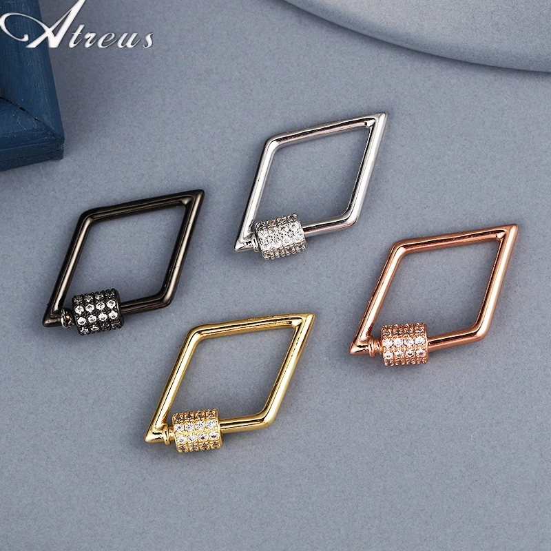 

Сделай сам, изготовление ювелирных изделий, подвесная цепочка с крючком, медная микрозакрепка, циркониевые спиральные застежки, Женское Ож...