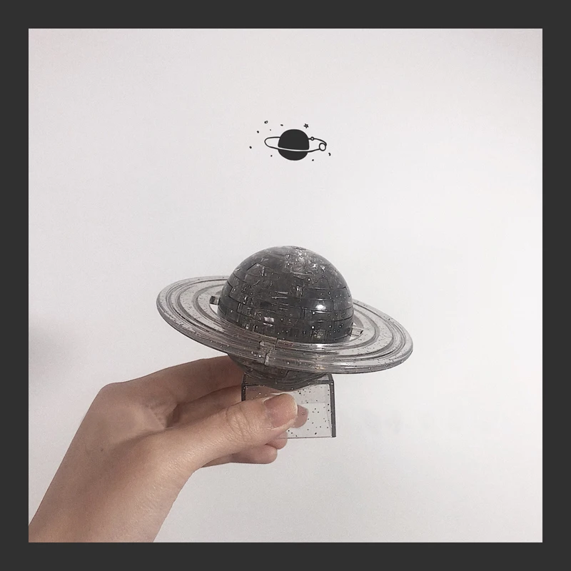 3D кристалл планеты Вселенная Украшения настольные миниатюрные фигурки Кристалл