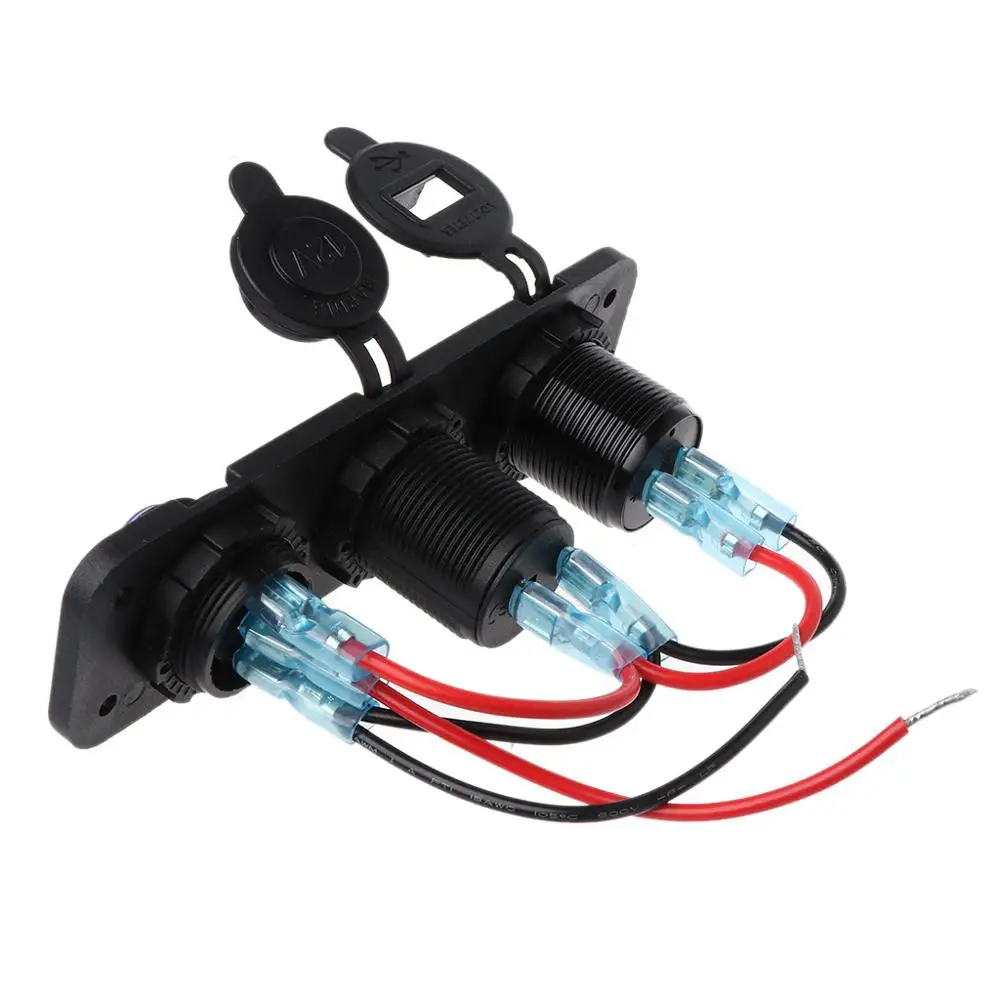 Розетка для автомобильного прикуривателя сплиттер водонепроницаемый 12 В 24