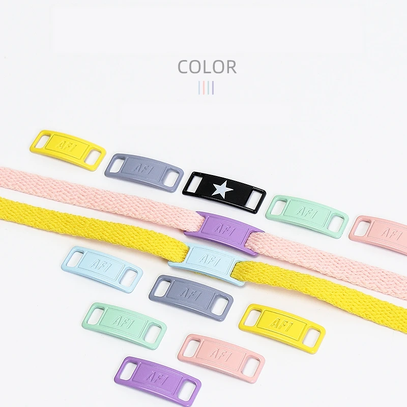 Фото 1pair Candy Color Shoelaces buckle Shoes Decorations Sneaker Kits Metal Lace Buckle Stylish suitable for AF1/AJ lace Обувь 1pair Candy Color Shoelaces buckle Shoes Decorations Sneaker Kits Metal Lace Buckle Stylish suitable for AF1/AJ lace Обувь