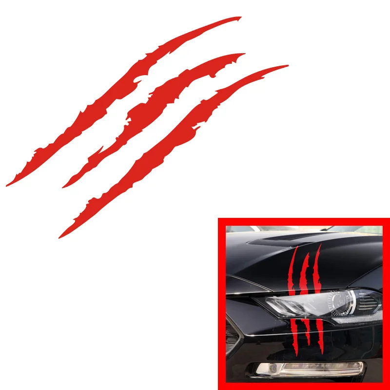 Цельнокроеное платье фар полоска от царапин наклейка 3D автомобиля Стикеры 40 см