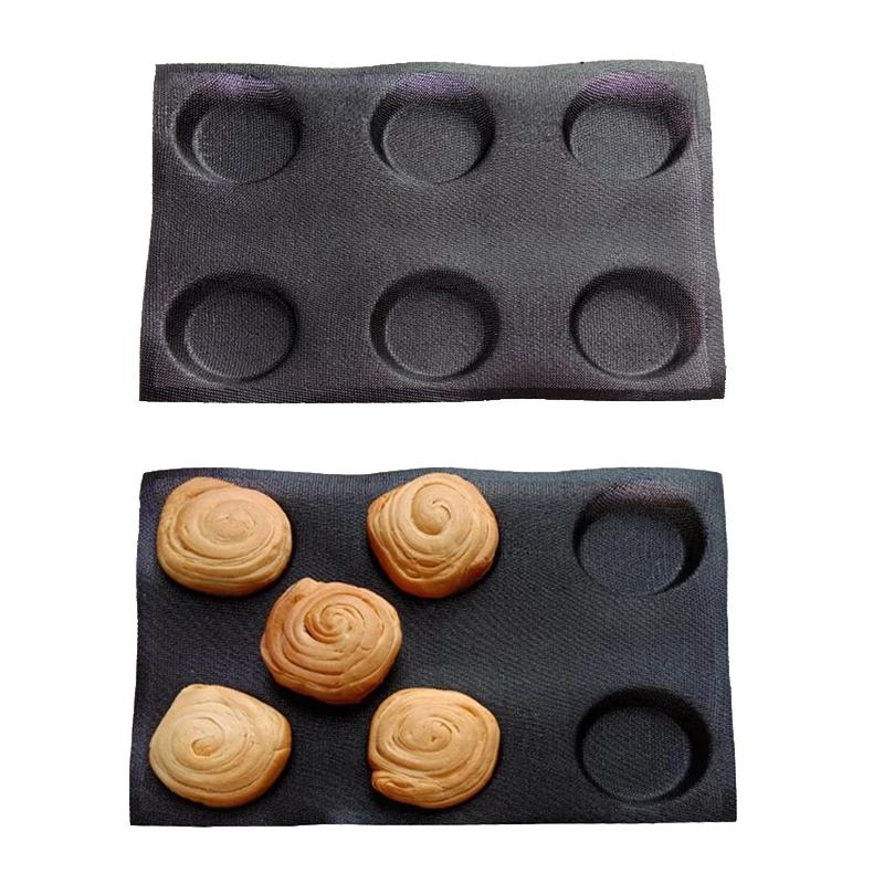 Форма для выпечки хлеба 6 ячеек из пористого стекловолокна|Принадлежности