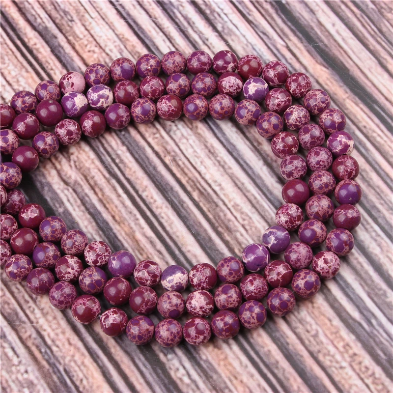 

Hot Sale Natural Stone Purple Emperor 15.5" PicBlue Peacockk Size 4/6/8/10/12mm fit Diy Charms Beads Jewelry Making Accessories