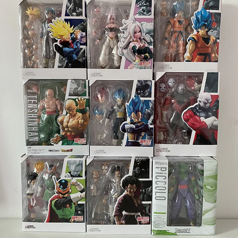 SHF Son Goku голубой Супер Синий Gokou маленький теншиньхан ямча Jiren Broly экшн-фигурка