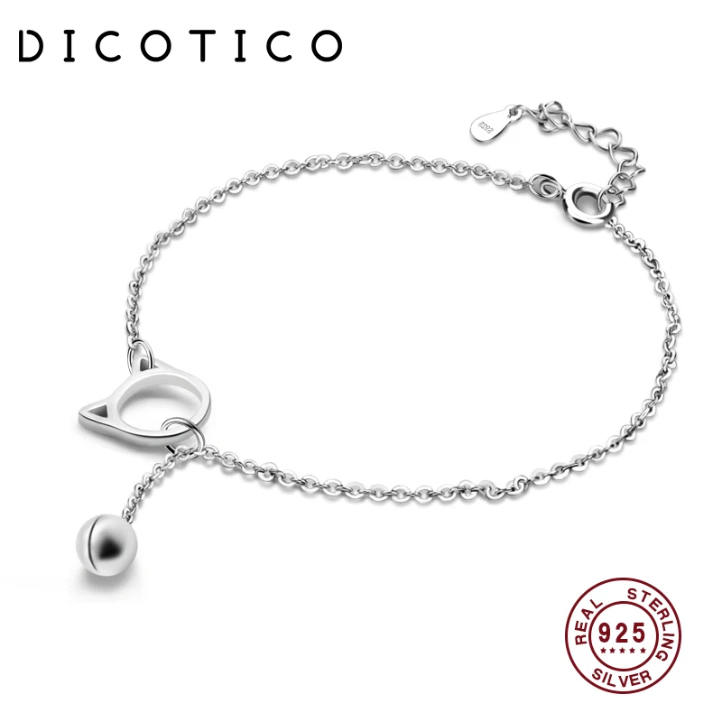 Подлинный Браслет dicotrik из стерлингового серебра 925 пробы с огранкой головы