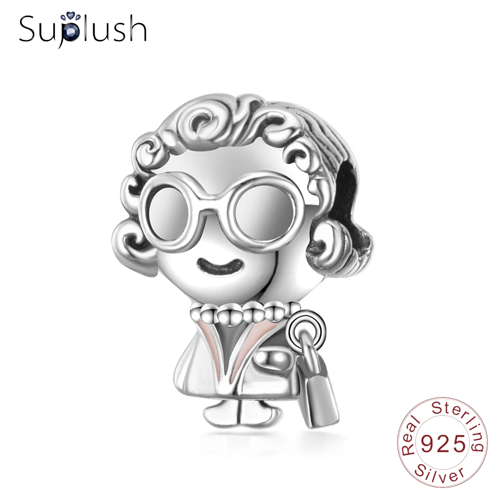 Suplush пожилых женщин Семья Шарм в античном стиле стерлингового серебра бусины