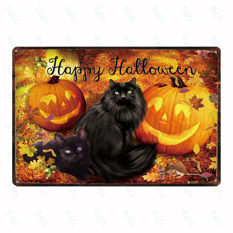 

A Home Without Cat Is Just a House Pet Sign Metal Animal Tin Sign Vintage Plates For Wall Art Retro Home Decor 30X20CM