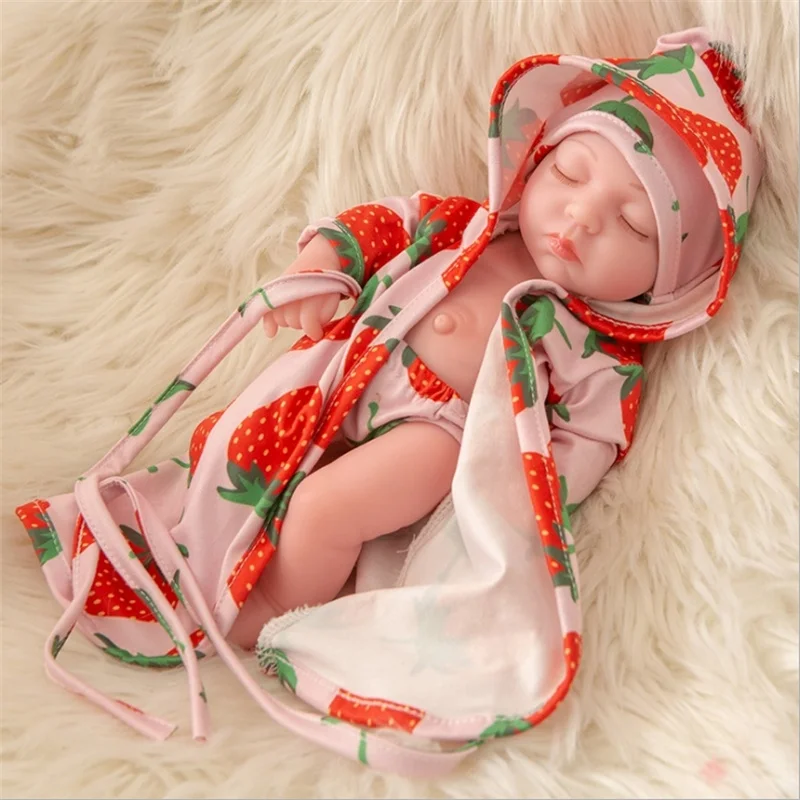 

2021Children's doll toy simulation baby soft rubber rebirth baby girl princess kindergarten silicone soft rubber doll
