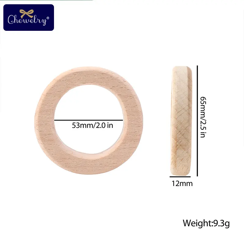 5pcs 65mm rings 20 шт. 30 мм кленовые деревянные Прорезыватели для зубов, Детские Прорезыватели, деревянные кольца, поделки своими руками, аксессуары для детей, неотделанная деревянная Жевательная для прорезывания зубов, игрушки - Цвет: 5pcs 65mm rings
