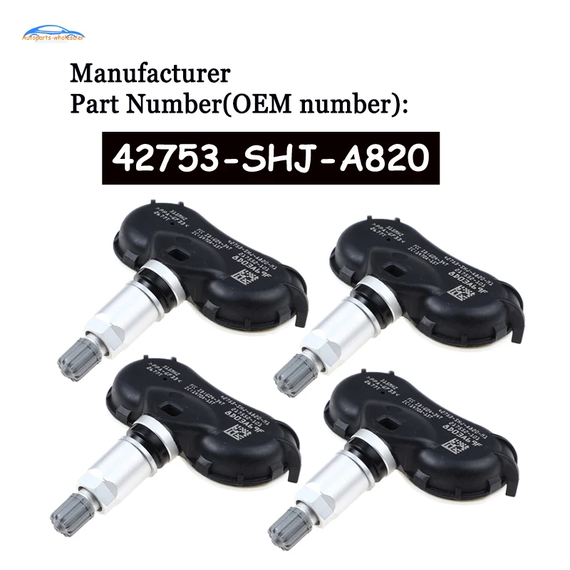 4 шт./лот для Honda Odyssey Ridgeline Element TPMS датчик давления в шинах 315 МГц 42753-SHJ-A820 42753SHJA820
