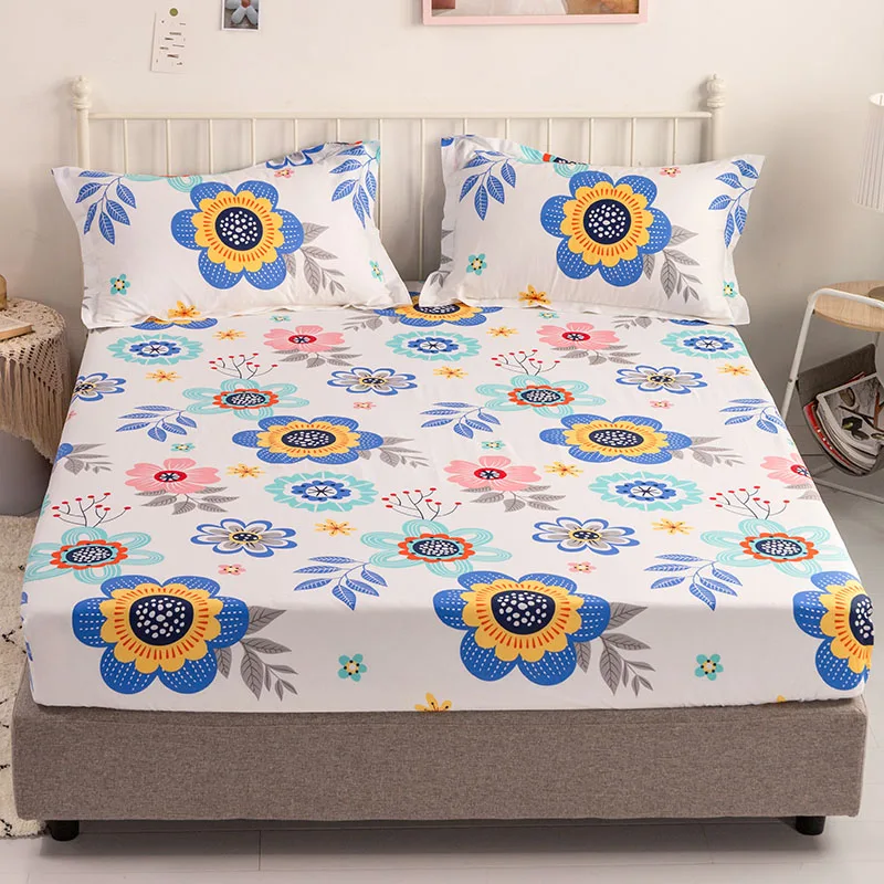 3 шт. Комплект постельного белья из 100% хлопка с 2 наволочками | Дом и сад