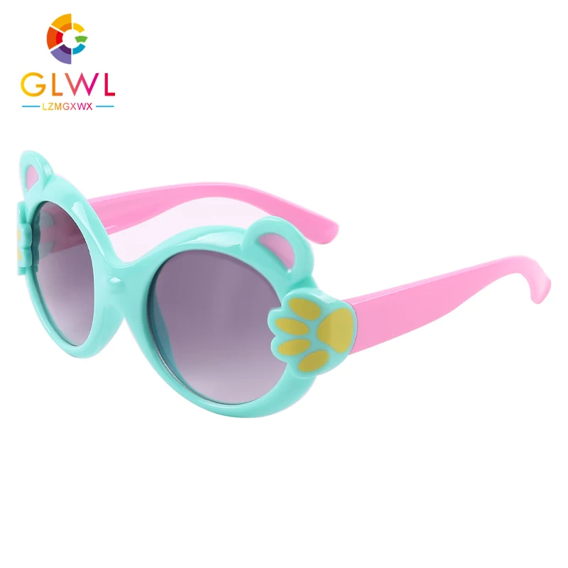 

Очки солнцезащитные для девочек, овальные Модные Зеленые очки для детей, с защитой от солнца, детские очки от поставщика, оптовая продажа