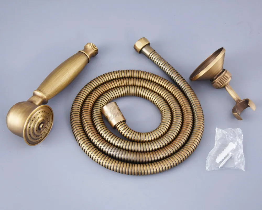 Старинный латунный телефон стиль ванная душевая головка водосберегающая ручная