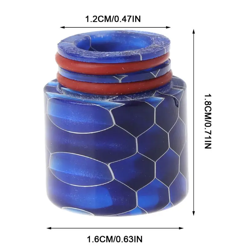 

Drip Tip Snakeskin Epoxy Resin 810 Mouthpiece For Atomizer RDA RTA Tank E Cigarettes Vape Accessories