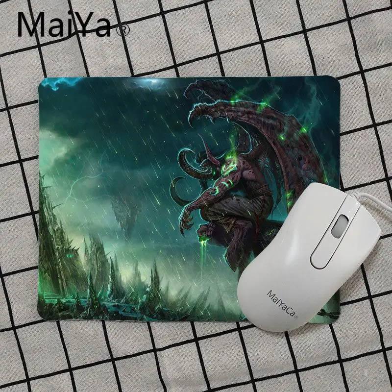 No Lock Edge25x29cm Maiya высокое качество World Of Warcraft Lich King красивый коврик для мышки в стиле аниме подставка под руку мышь - Цвет: No Lock Edge25x29cm