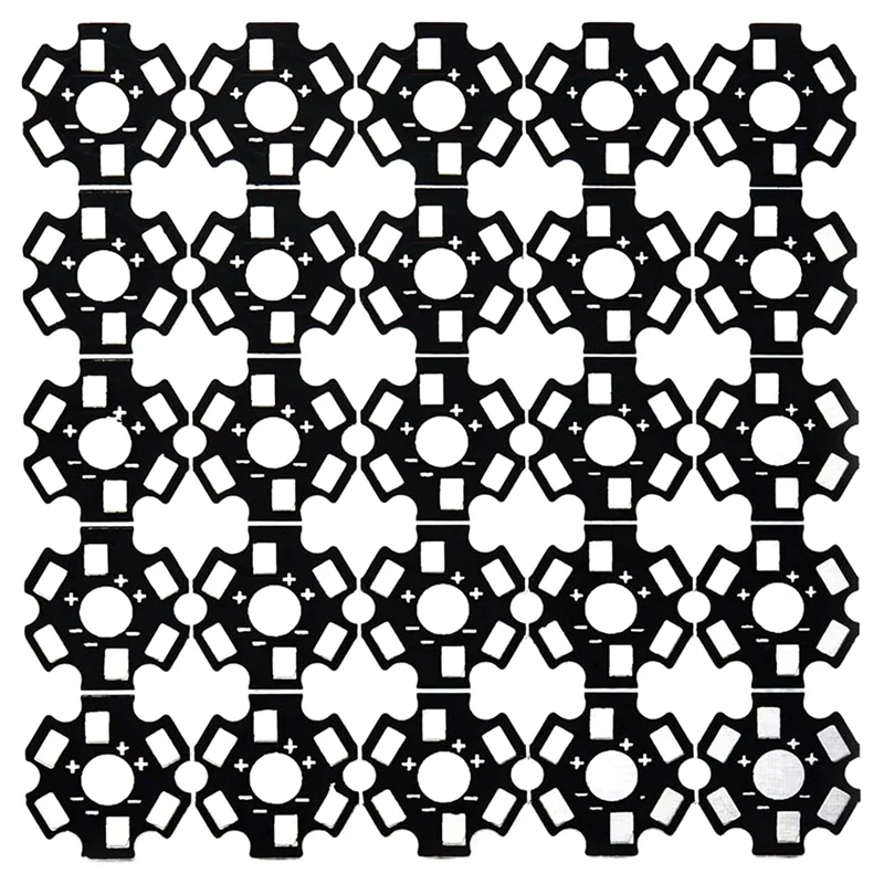 

1000 шт. светодиодный 3 Вт PCB высокого Мощность светодиодный теплоотвод черный Алюминий 20 мм опорной плиты для 3W светодиодный осветительный ша...
