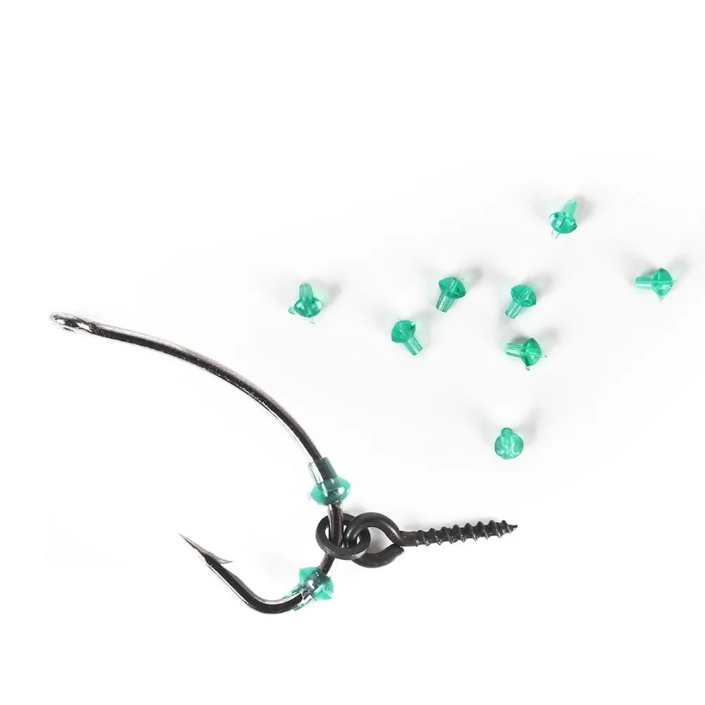 

50Pcs Carp Fishing Hook Stops Beads Stoper Hair Chod Ronnie Rig Pop-UP Boilies Stop Anti-tear Soft Fishing Beads Stopper Tackle