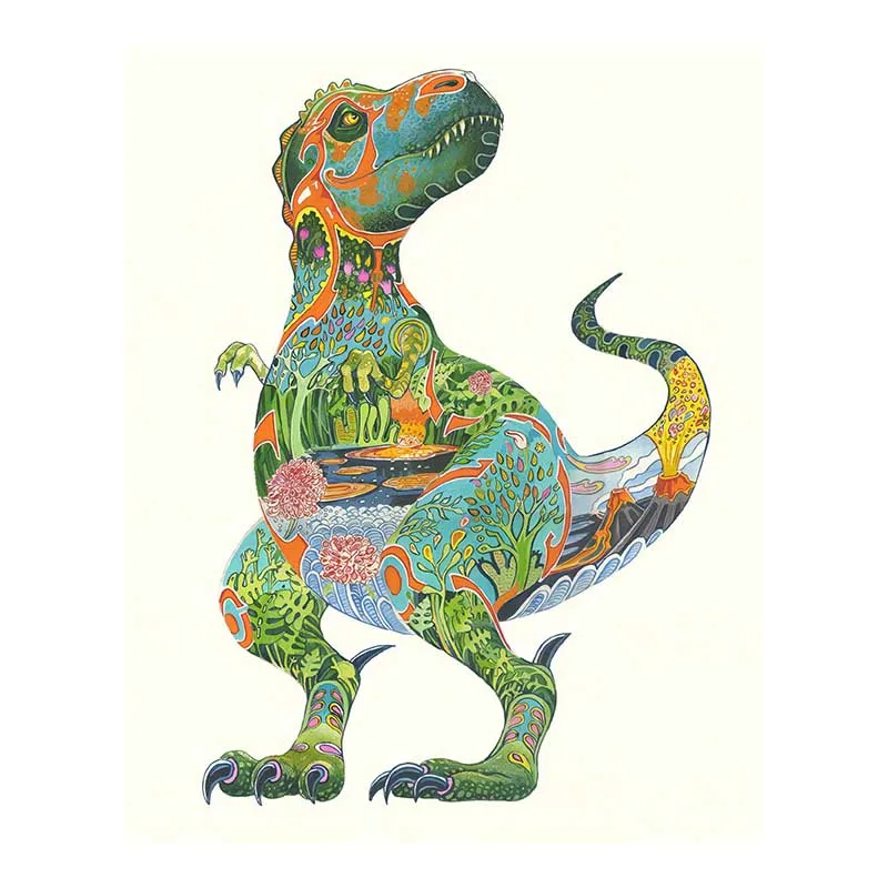 

Новый Невероятный деревянный пазл-дракон, игрушка 100, 200, 300 штук, для детей, отличная Подарочная коробка, кошмар, игра-головоломка из дерева