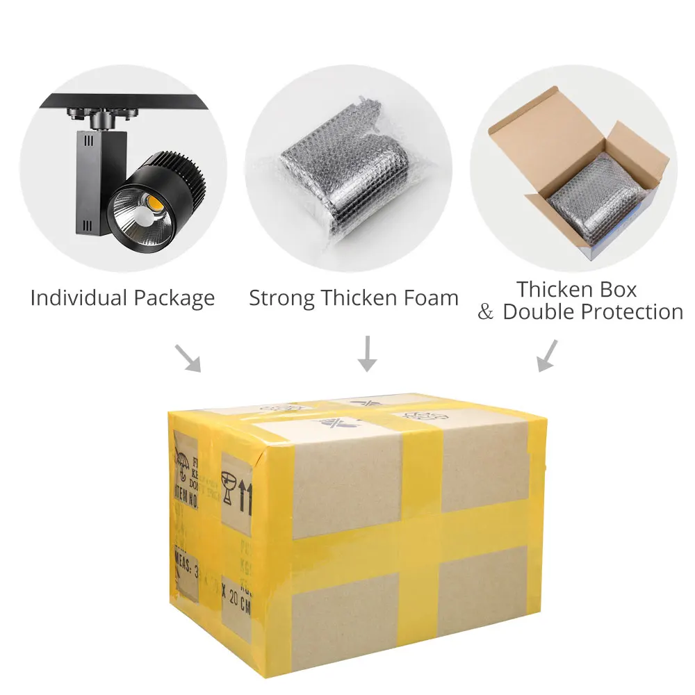 

40W Modern COB Track Light Dimmable Rail Spotlight Clothing Shop Spotlight Lamps Fixtures Windows LED Track Lighting System