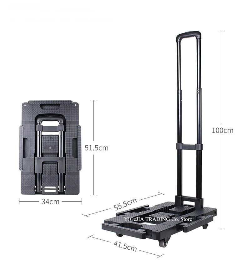 Портативный ручная тележка для покупок 5 круглых коробок прочная конструкция