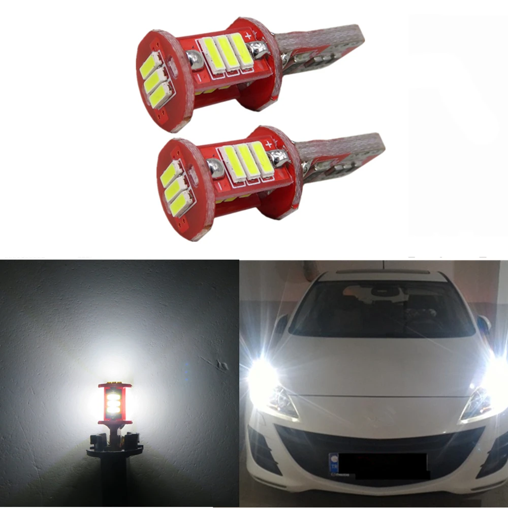 WLJH 2x Canbus Led T10 W5W 5014014SMD передний боковой светильник для Kia Rio K2 Ceed K3 K5 Forte Sportage Sorento